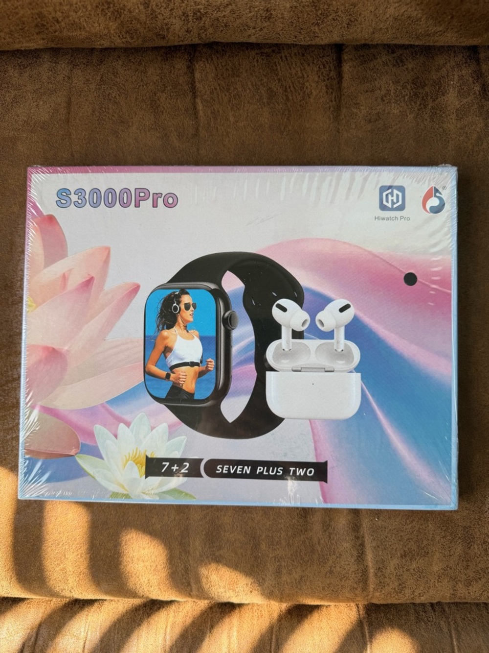 S3000Pro Smartwatch & Wireless Earbuds - Black and White
